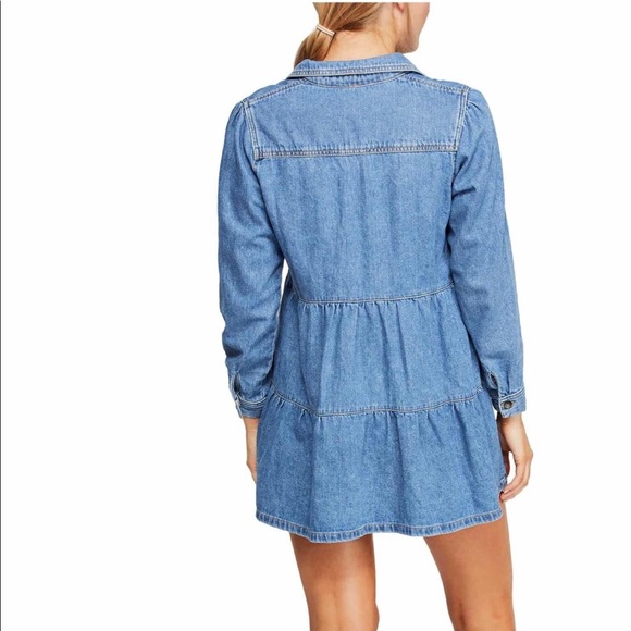 Free People Nicole Denim Shirt Dress - Picture 6 of 10